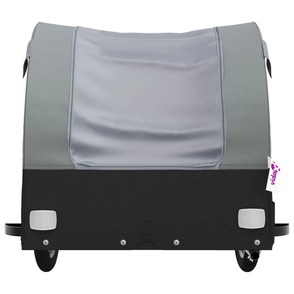 Rimorchio da Bici Nero e Grigio 30 kg in Ferro CFW8281632
