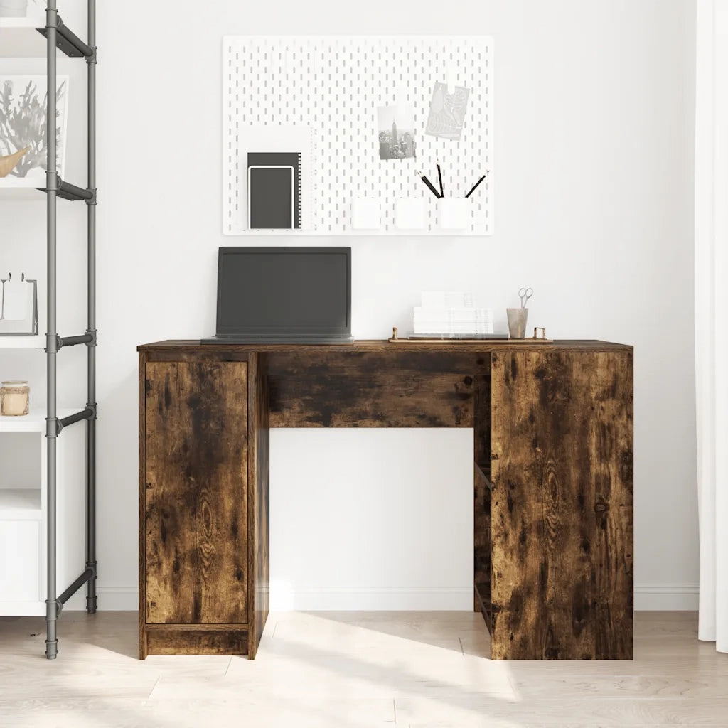 vidaXL Scrivania Rovere Fumo 120x42x76 cm in Legno Multistrato