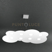 CLOUD SOSPENSIONE 8+3 LUCI BIEMISSIONE BIANCO 1128-S8 R+3-BI
