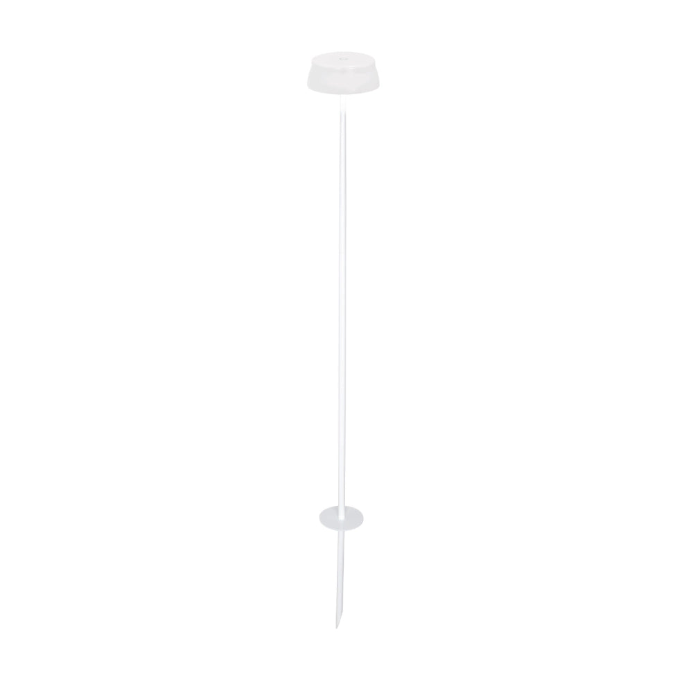 Zafferano Sister Light Picchetto Wi-fi Lampada da terra smart Bianco Perlato ricaricabile e dimmerabile
