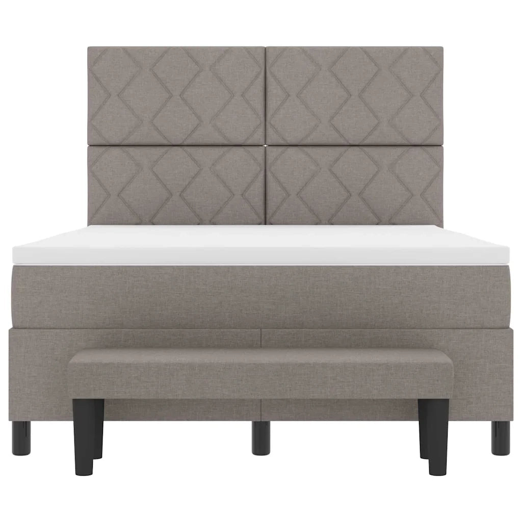Letto a molle con materasso Talpa 140 x 190 cm Tessuto 3344146