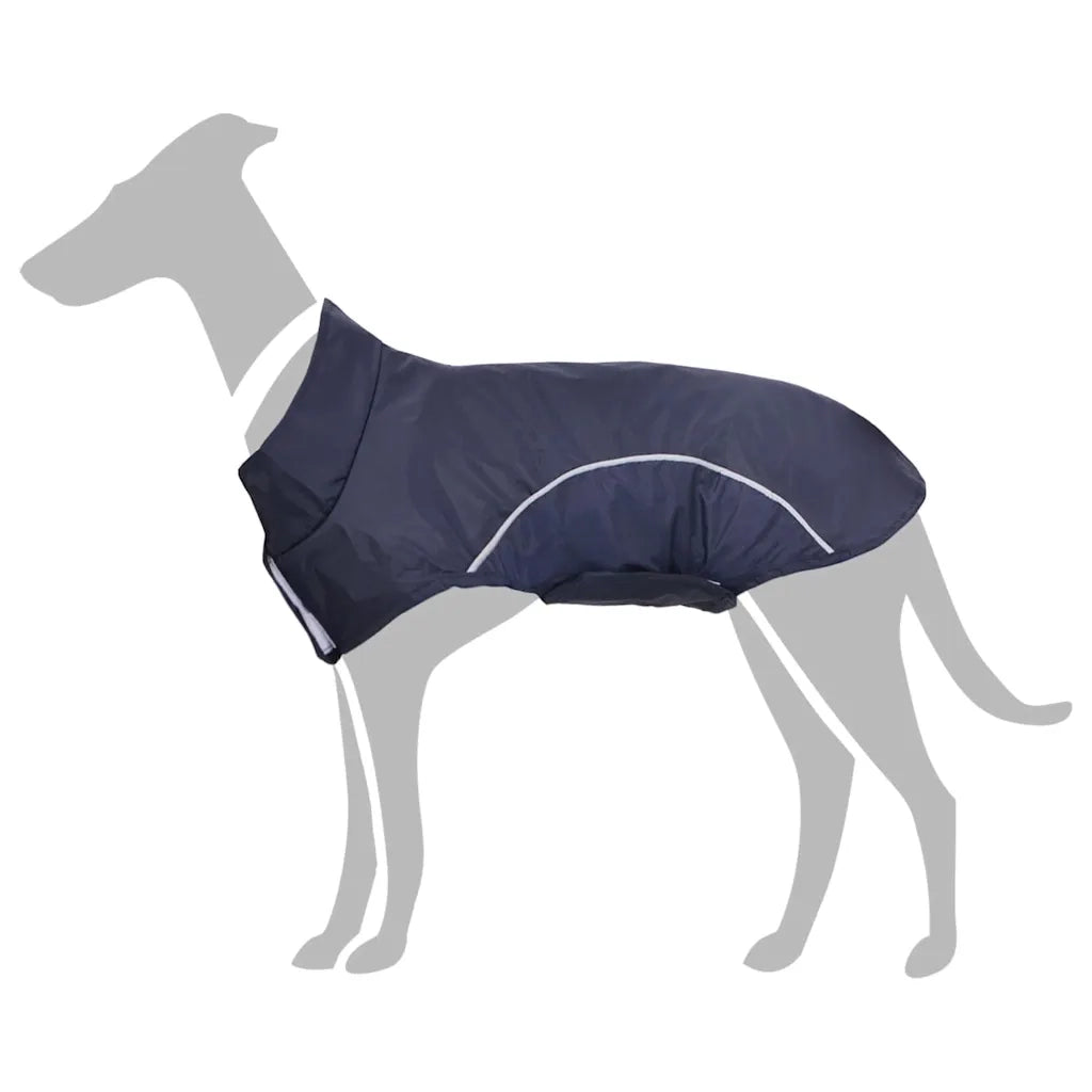 vidaXL Impermeabile per Cani con Strisce Riflettenti Poliestere L