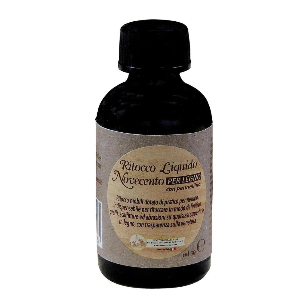 Ritocco Mobili Liquido con Pennellino per Legno 30 ml Novecento Paint Colore: Noce Medio