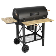 Barbecue A Carbone Con Coperchio BBQ Grill Da Giardino Con Cassetto Raccogli Cenere 110 x 70.5 x 101.5 Cm