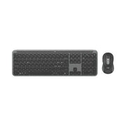 Logitech mk950 signature slim tastiera mouse incluso ufficio rf senza fili + bluetooth qwerty italiano grafite - 920-012487