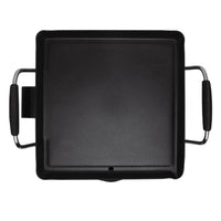 SOGO Griglia Elettrica da Tavolo 1500W – Antiaderente, Termostato Regolabile, Cottura Senza Grassi, Manici in Acciaio, Facile da Pulire