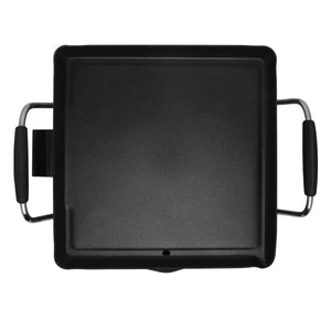 SOGO Griglia Elettrica da Tavolo 1500W – Antiaderente, Termostato Regolabile, Cottura Senza Grassi, Manici in Acciaio, Facile da Pulire