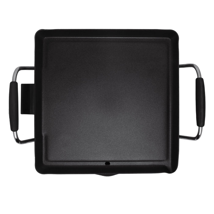 SOGO Griglia Elettrica da Tavolo 1500W – Antiaderente, Termostato Regolabile, Cottura Senza Grassi, Manici in Acciaio, Facile da Pulire