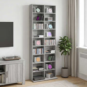 Mobile per CD Sonoma grigio 65 x 23,5 x 175 cm 8012663