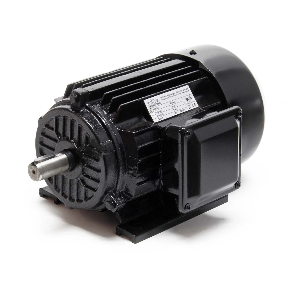 Motore elettrico trifase asincrono, 400V, 2 poli 1,5 kW (2CV), avvolgimento in rame, montaggio B3