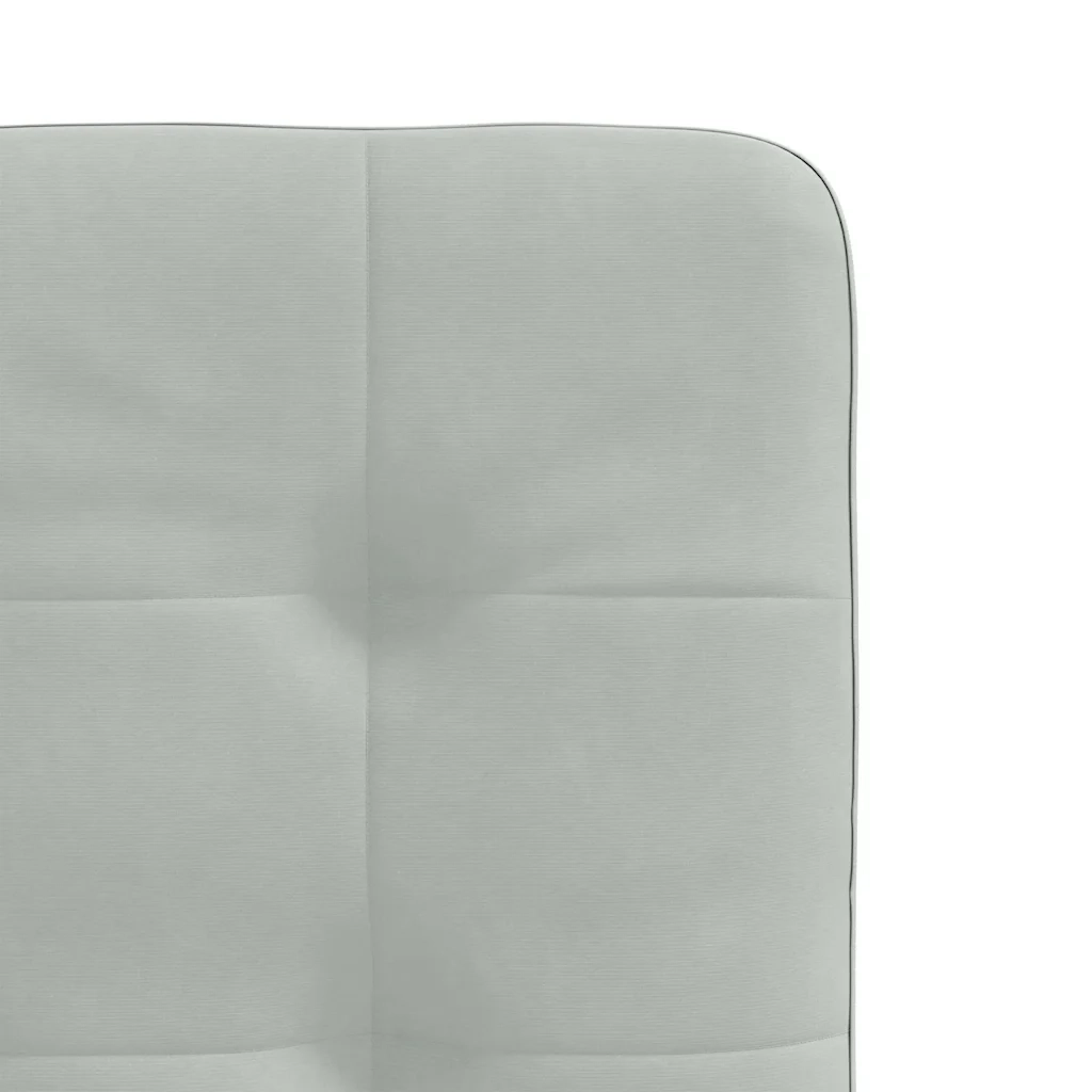 vidaXL Sedie da Pranzo 4 pz Grigio Chiaro in Velluto