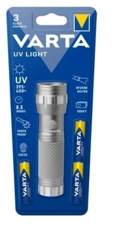 Varta 15638 101 421 torcia Argento Torcia elettrica UV UV LED