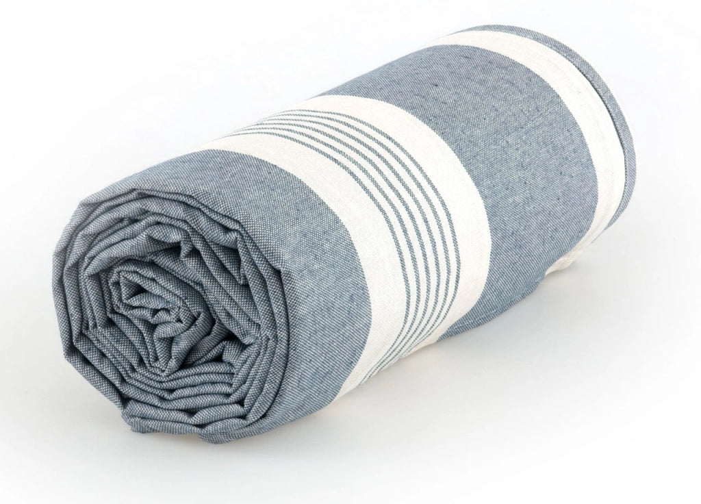 Telo Arredo Granfoulard Copritutto Cotone Made Italy Vari Disegni Arredatutto Copriletto Multiuso - 2 Piazze - Grancasa Blu