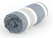 Telo Arredo Granfoulard Copritutto Cotone Made Italy Vari Disegni Arredatutto Copriletto Multiuso - 2 Piazze - Grancasa Blu