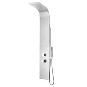 Colonna idromassaggio in acciaio spazzolato curvo 140x20 cm mod. Angel