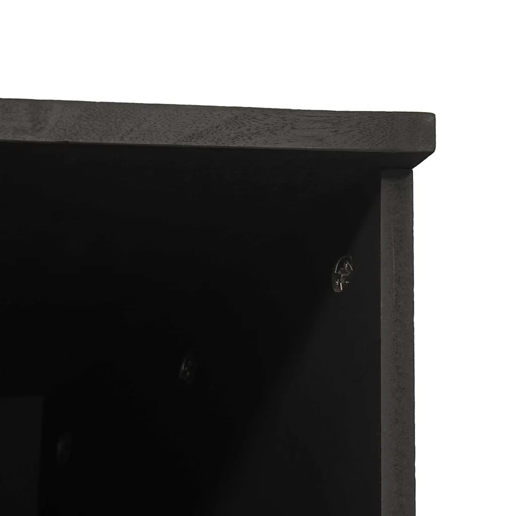 Mobile da Bagno Nero 38 x 33 x 160 cm Legno di mango massello