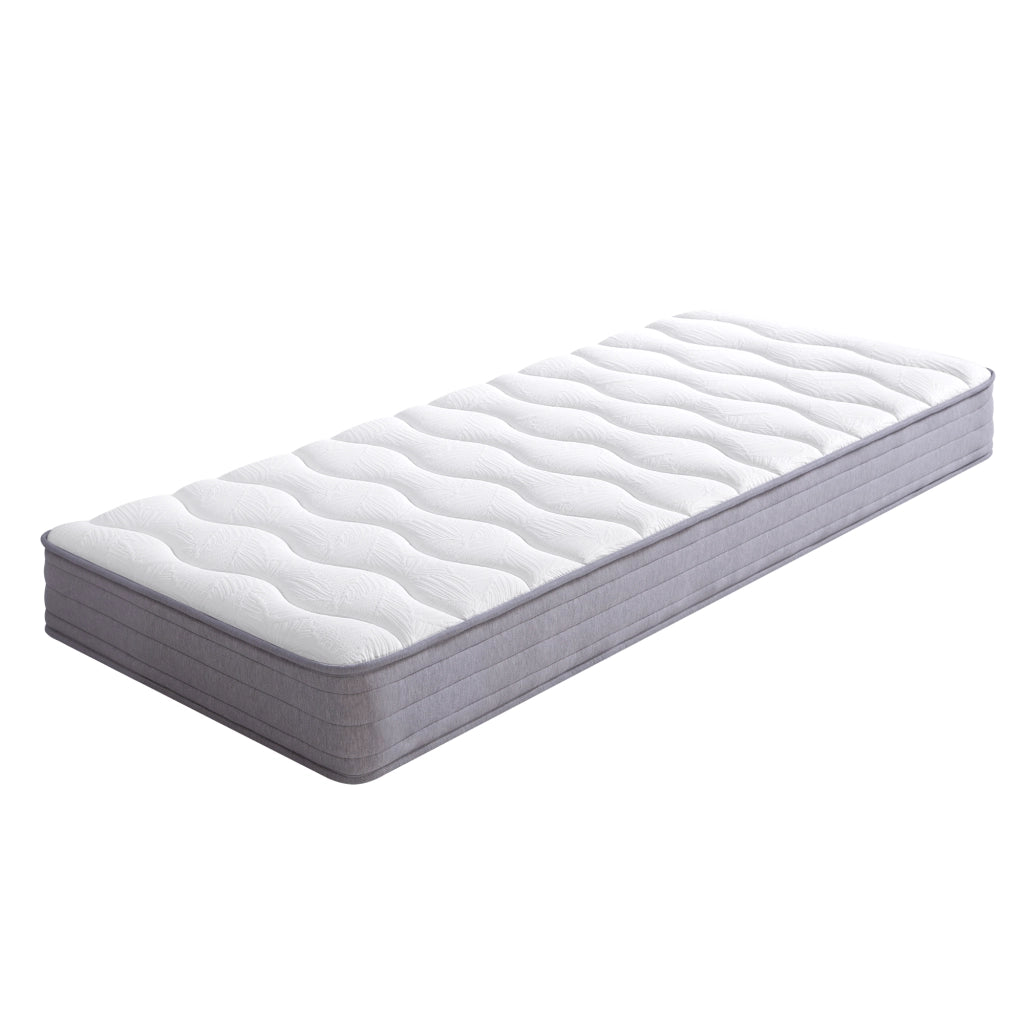 MATERASSO a molle 90x200 cm H20 Tessuto e metallo Bianco