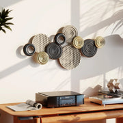 Decorazione murale in metallo ¨C zephmum ¨C kaki e nero 100x50 cm