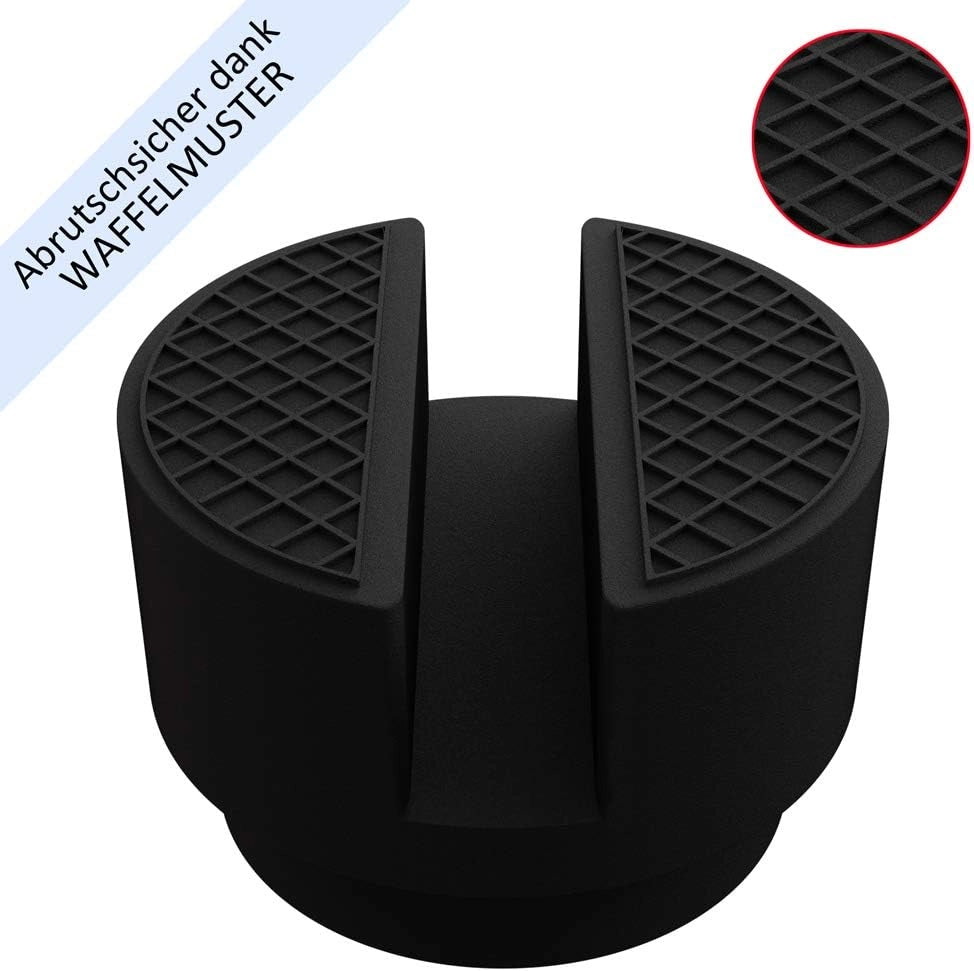 3x Tampone Gomma Acciaio Uso Universale Accessorio Cric Idraulico Tamponi Martinetti Sollevatore