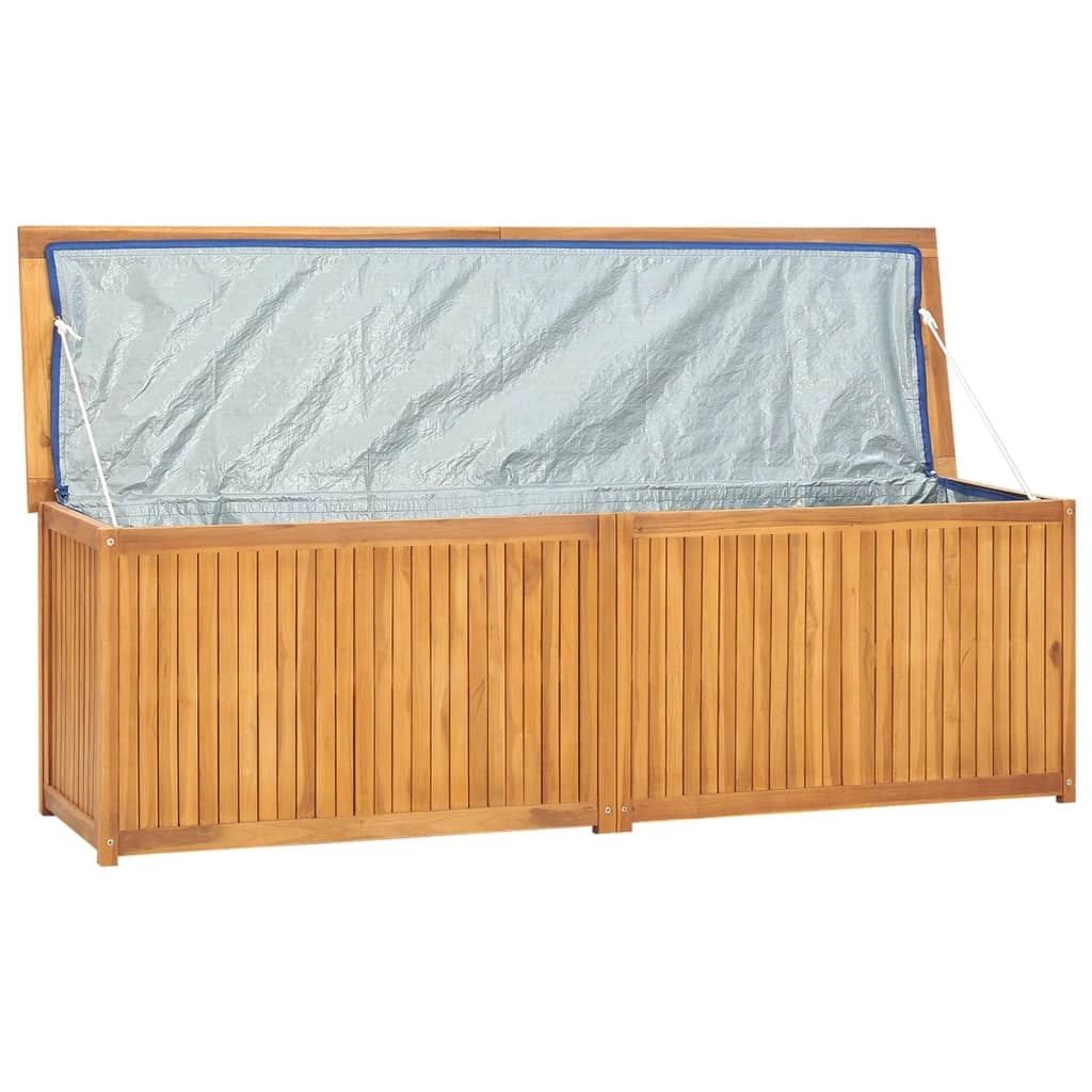 Baule da giardino 175 x 50 x 55 cm in legno massello di teak 02_0012989