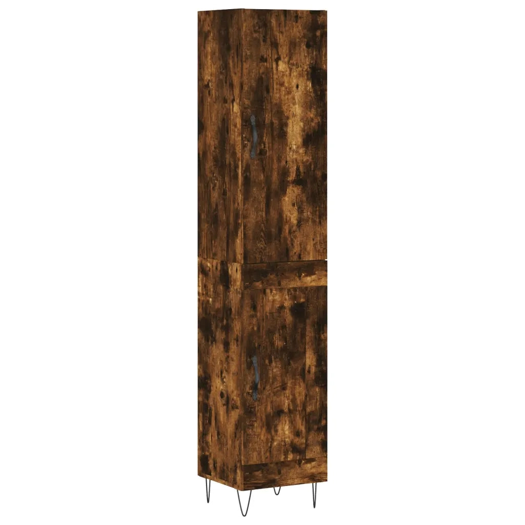 Credenza Rovere Fumo 34,5x34x180 cm in Legno Multistrato 3199142