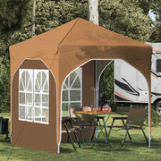 Tenda per feste a pop-up-Gazebo 192 x 192 x 245 cm Beige 906694