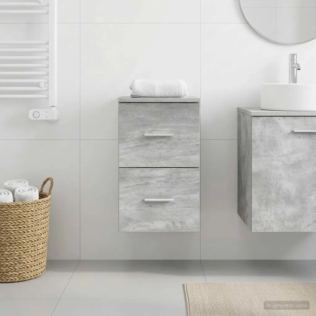 Armadio Bagno In-between Grigio Cemento 30 x 44,5 x 50 cm 890377