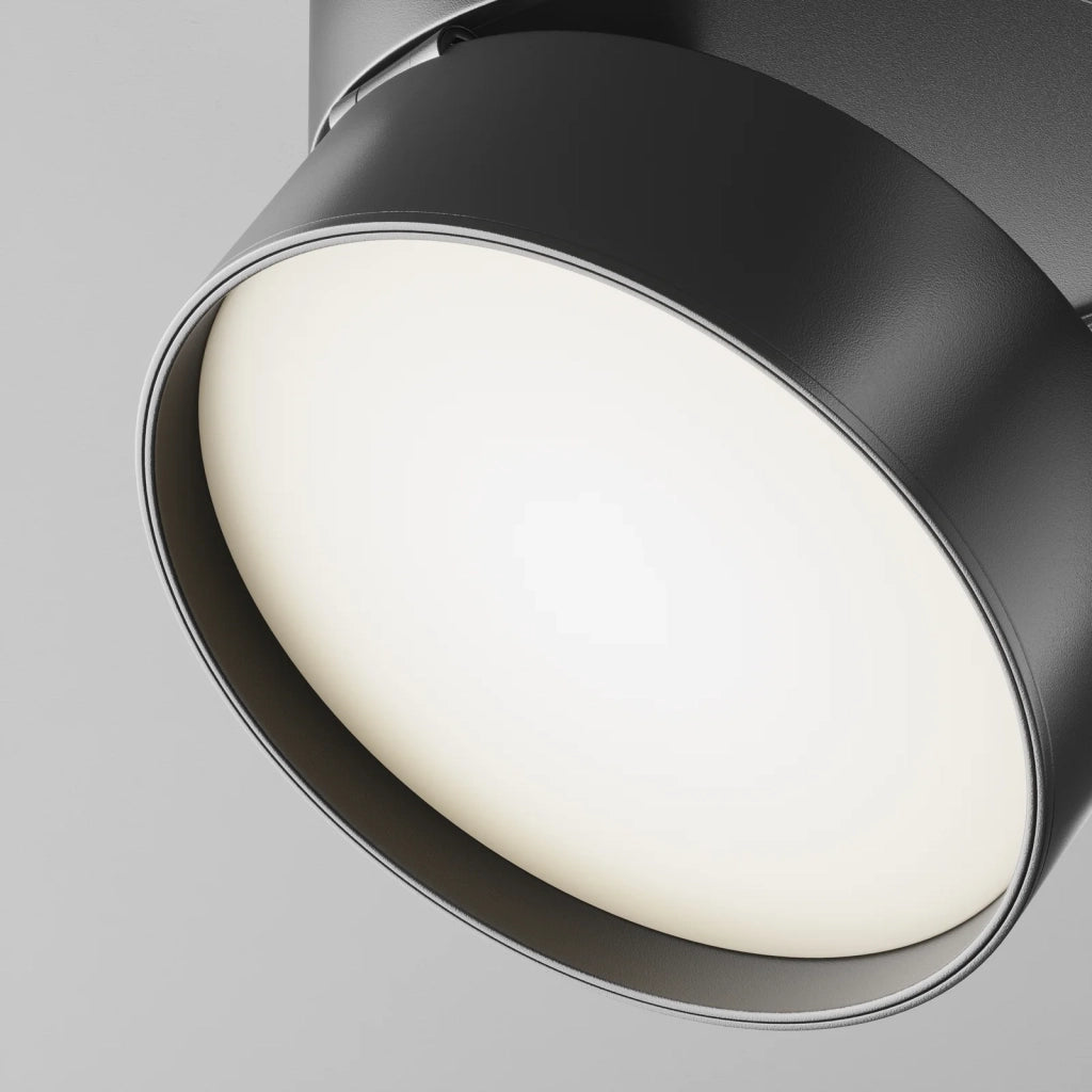 Maytoni Lampada da soffitto moderna Onda 1 luce LED integrato nero alluminio