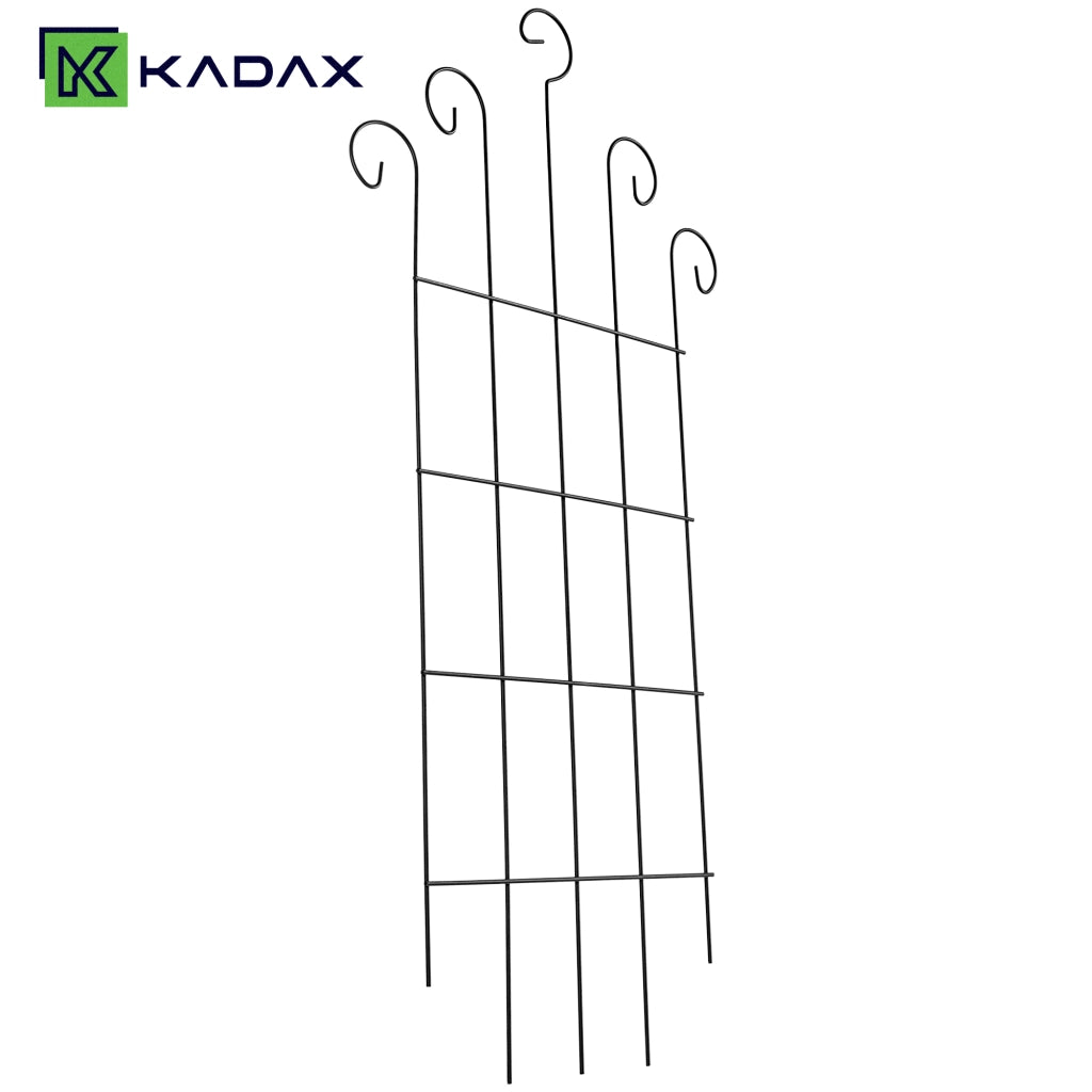 KADAX Supporto per Piante in Acciaio Nero
