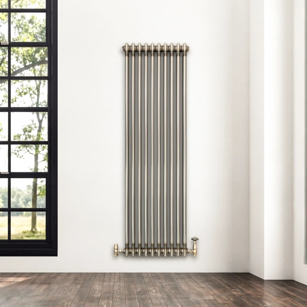 Radiatore 2 Colonne Verticale Metallo Grezzo 1500 x 470 mm TRV