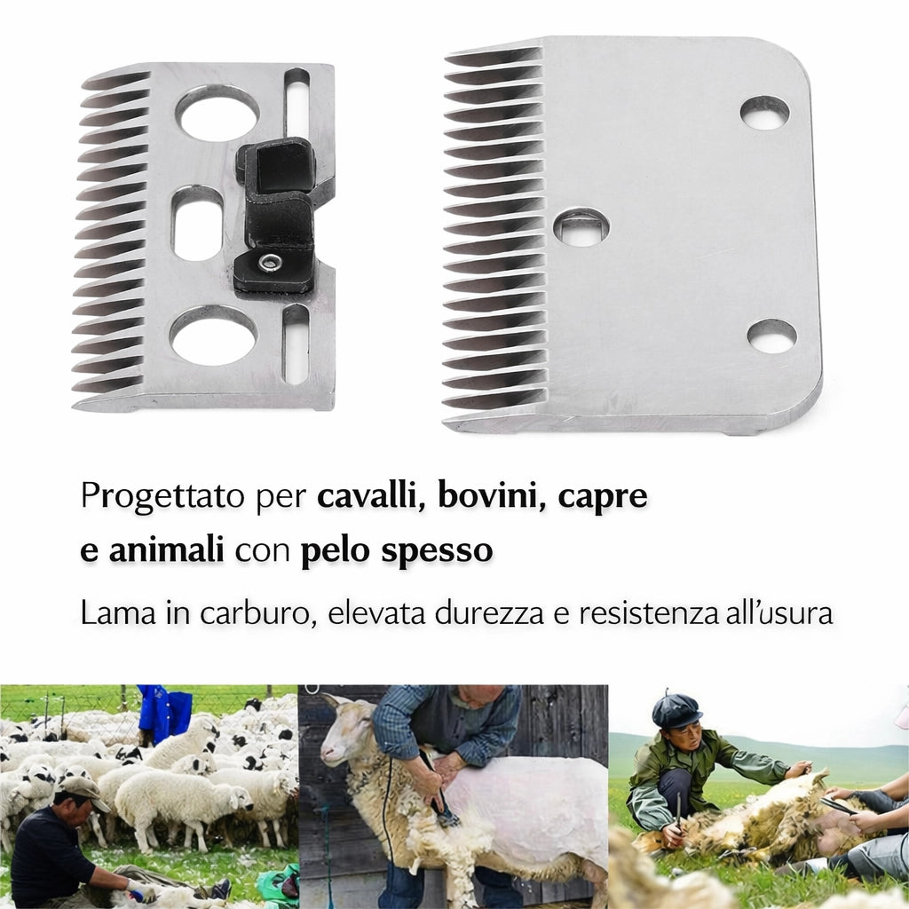 Kit Lame Di Ricambio Per Tosatrice Cavalli a 21 Denti Tosa Cavalli 07865