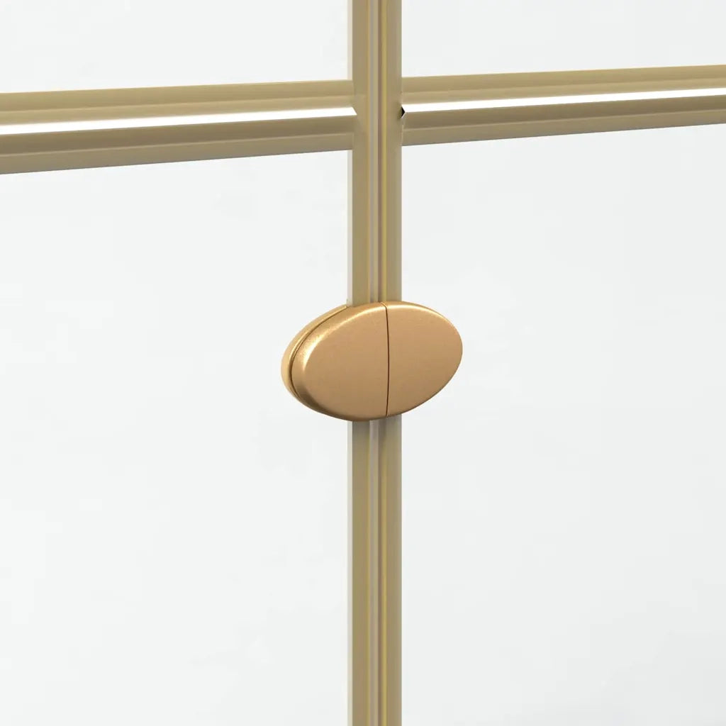 Parete doccia walk-in Oro 90 x 6.5 x 190 cm CFW1234677