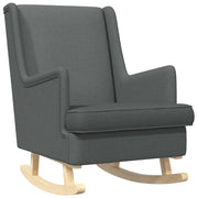 Sedia a dondolo Grigio scuro 62 x 80 x 85 cm Tessuto