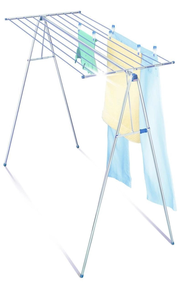 Leifheit 72706 Linomaxx 210 Stendibiancheria da Pavimento Ripiegabile 21 metri filo 150 cm colore Bianco