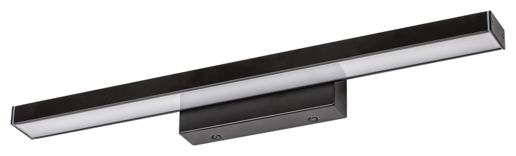 Applique bagno specchio LED 12W nero opaco Rabalux John
