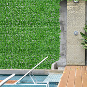Siepe artificiale ULEVR 300x100 cm verde chiaro, schermatura decorativa in PE e tessuto per balcone e terrazza