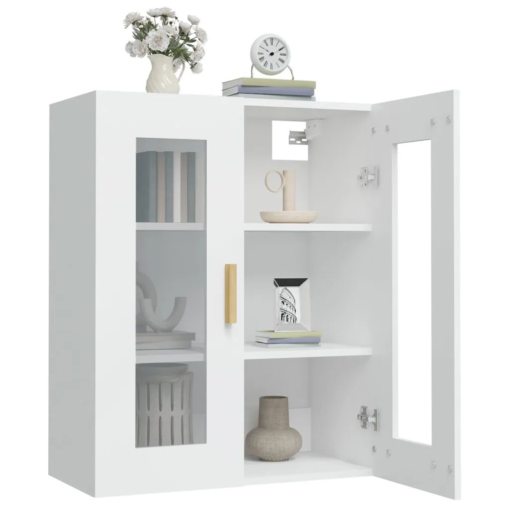 Armadietto Pensile a Parete Bianco 69,5x34x90 cm CFW1107580