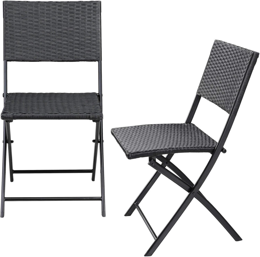 Set 4 Sedie Pieghevoli Carico Max. 120 kg Salvaspazio Leggere & Portatili Resistenti da Esterno Interno Balcone Campeggio