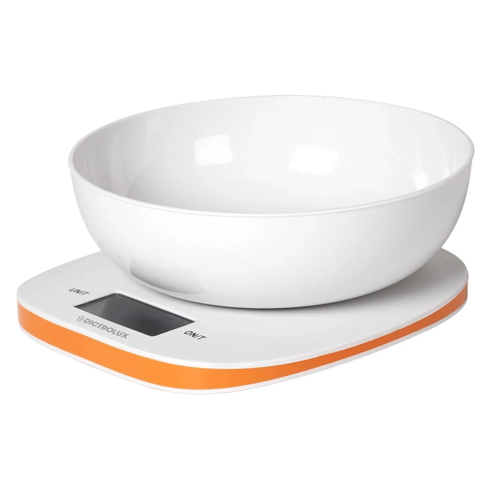 Trade Shop - Bilancia Da Cucina Digitale Portata 5kg Con Ciotola Rimovibile Display Lcd Retroilluminato -