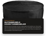 Copertura per Mobili Esterni in Tela 210D Oxford - Impermeabile - Resistente all'Acqua - Protezione UV - Tavolo Coprente 200 cm - Anticorrosivo - Copertura per Mobili Esterni
