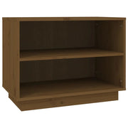 Scarpiera mobiletto portascarpe mobile per ingresso/corridoio/soggiorno 60 x 34 x 45 cm legno massello di pino marrone 02_0021879