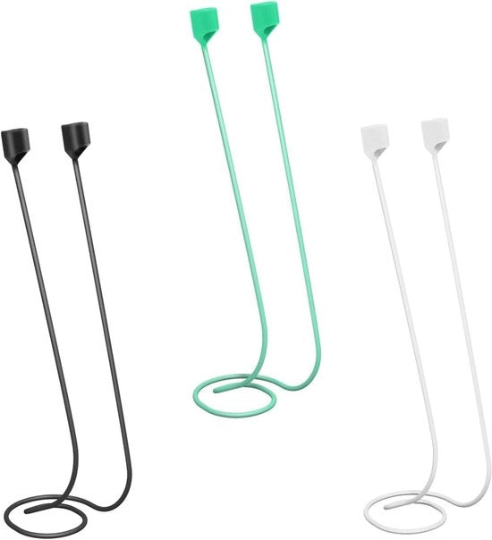 3-pacchetto di Cinture Anti-Perdita Magnetica per Orecchini da Sport - Nero, Bianco, Verde
