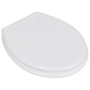 Sedile WC in MDF con Coperchio Design Semplice Bianco CFW2425451