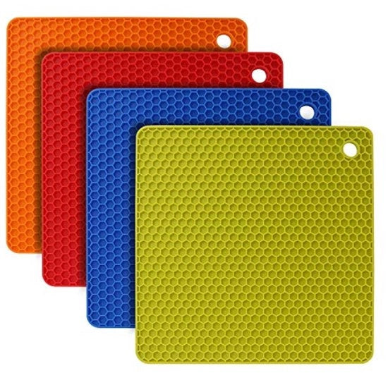 Set di 4 piedini per cucina in design a ragnatela - Resistente al calore e antiscivolo