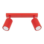 Plafoniera KARBON 2 rosso