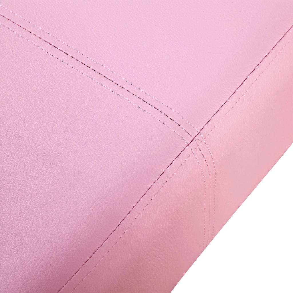 Poltrona per bambini con pouf ¨C zephmum ¨C rosa 83x42x41 cm