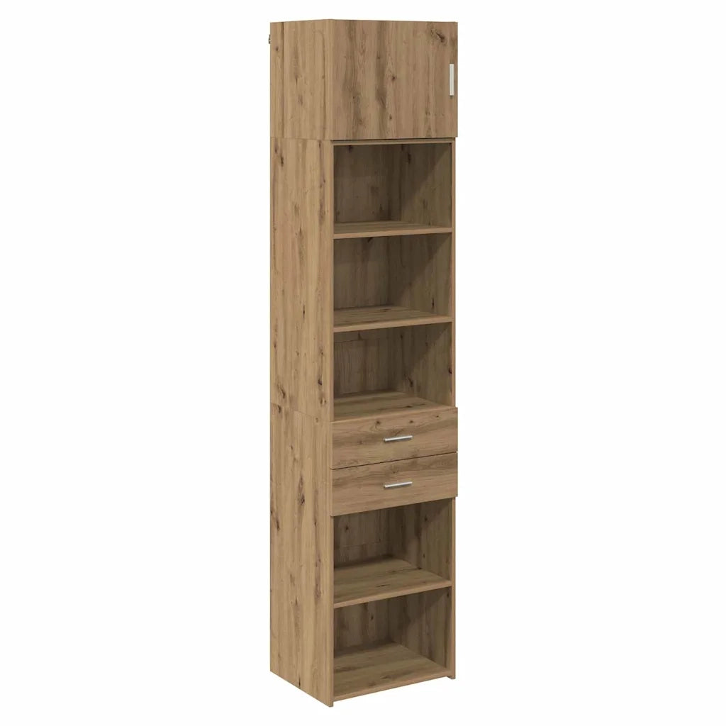 Credenza con Cassetto-Buffet-Armadio da cucina Rovere artigianale 50 x 42,5 x 225 cm
