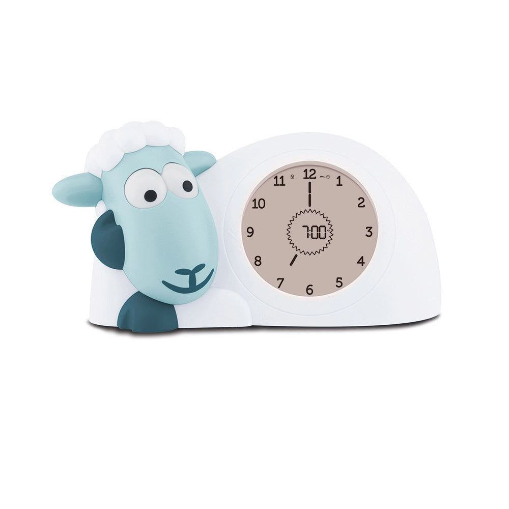 Orologio Pecora Multifunzione 20x12x14 cm con Sveglia Bianco/Blu