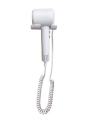 Asciugacapelli Professionale Compatto Vama PRO HAIR Motore Digitale Brushless 1500W con Base Murale Bianco