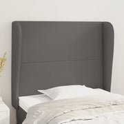 Testiera ad Orecchio-Testata con Orecchie Grigio 103x23x118/128cm in Similpelle 300203